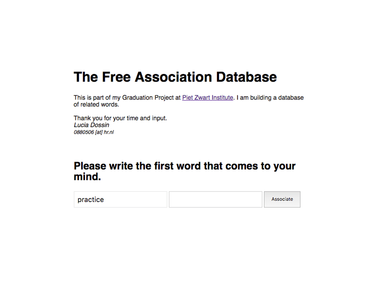 Free Association Database